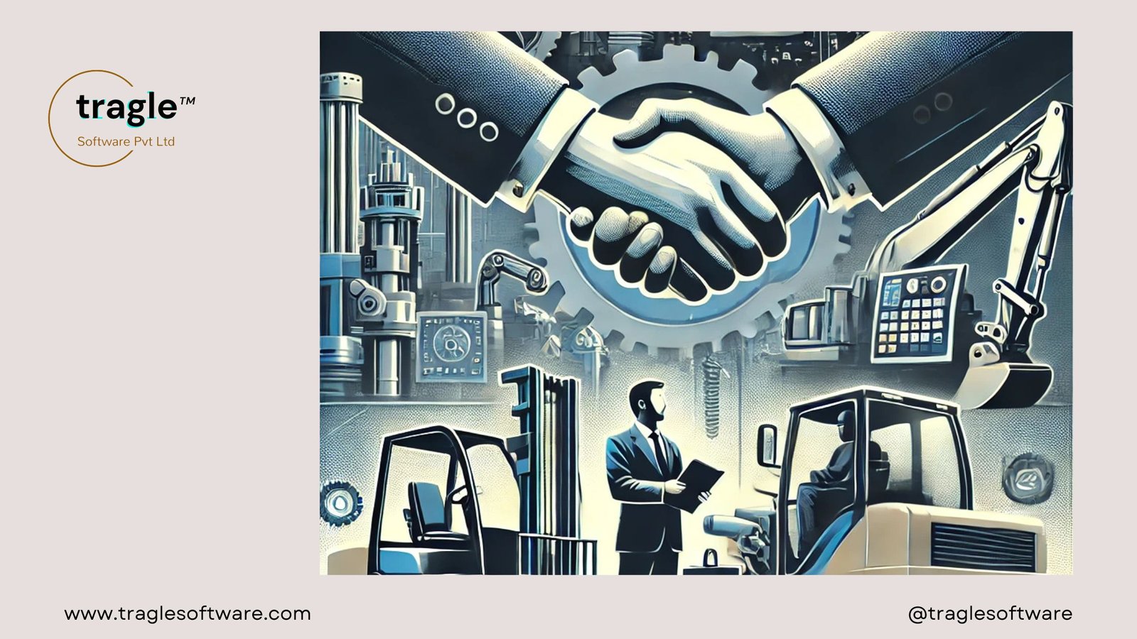 Machinery sales and service infographic